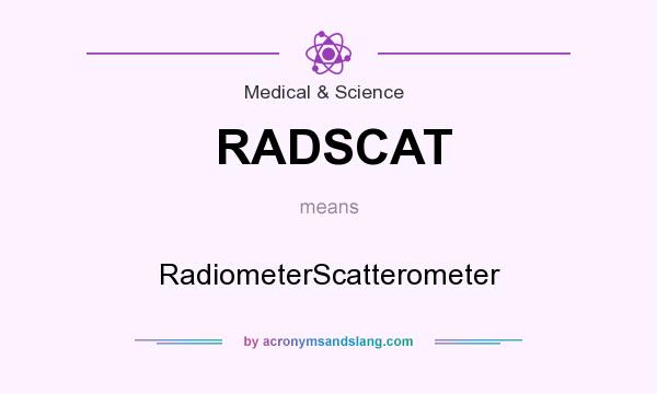 What does RADSCAT mean? It stands for RadiometerScatterometer