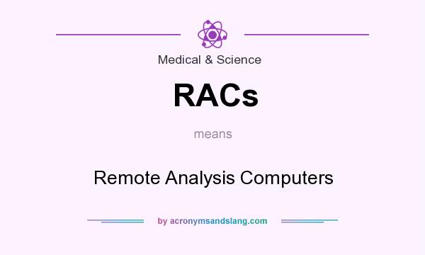 What does RACs mean? It stands for Remote Analysis Computers