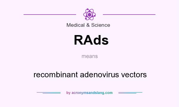 What does RAds mean? It stands for recombinant adenovirus vectors