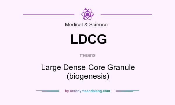 What does LDCG mean? It stands for Large Dense-Core Granule (biogenesis)