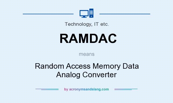 What does RAMDAC mean? It stands for Random Access Memory Data Analog Converter