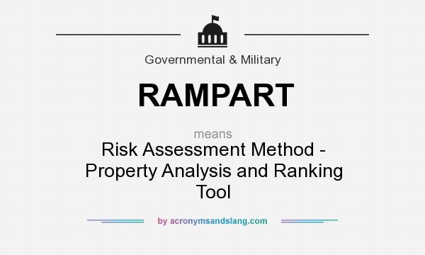 What does RAMPART mean? It stands for Risk Assessment Method - Property Analysis and Ranking Tool