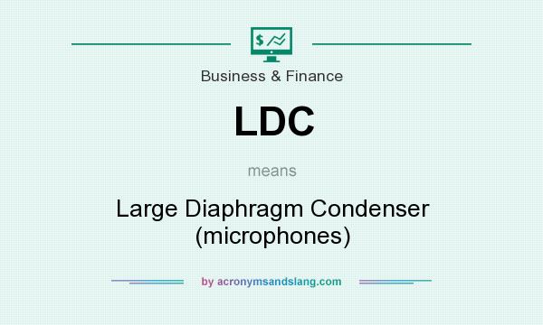 What does LDC mean? It stands for Large Diaphragm Condenser (microphones)