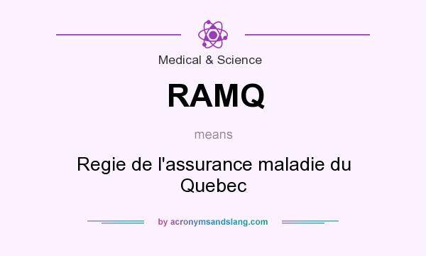 What does RAMQ mean? It stands for Regie de l`assurance maladie du Quebec