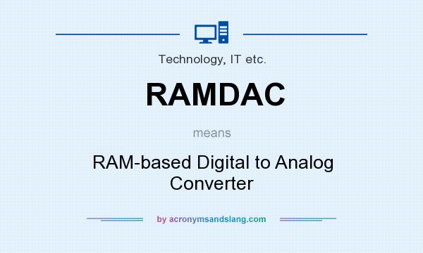 What does RAMDAC mean? It stands for RAM-based Digital to Analog Converter