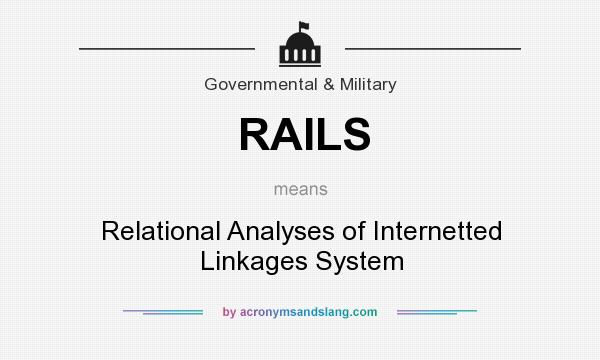 What does RAILS mean? It stands for Relational Analyses of Internetted Linkages System
