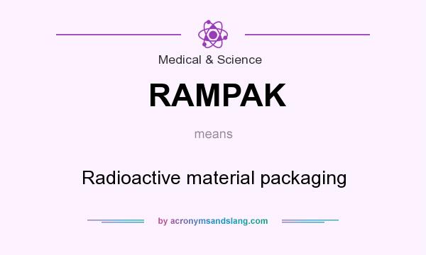 What does RAMPAK mean? It stands for Radioactive material packaging