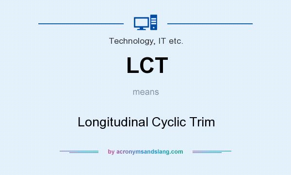 What does LCT mean? It stands for Longitudinal Cyclic Trim