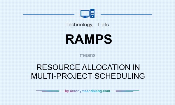 What does RAMPS mean? It stands for RESOURCE ALLOCATION IN MULTI-PROJECT SCHEDULING