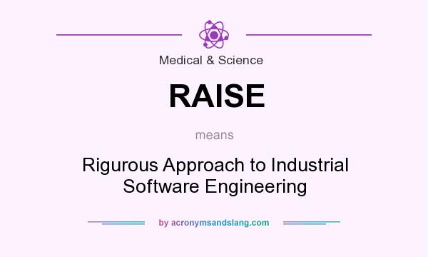 What does RAISE mean? It stands for Rigurous Approach to Industrial Software Engineering