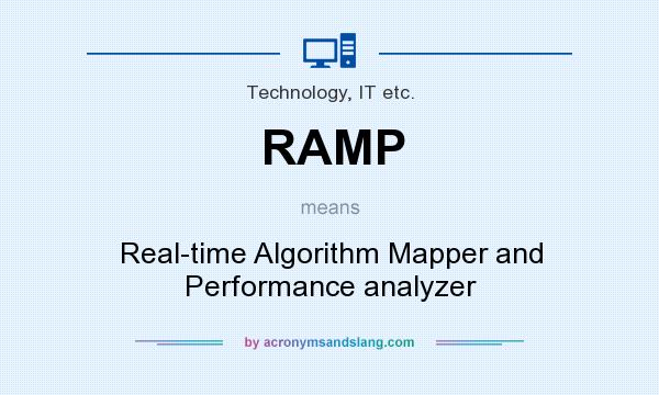 What does RAMP mean? It stands for Real-time Algorithm Mapper and Performance analyzer