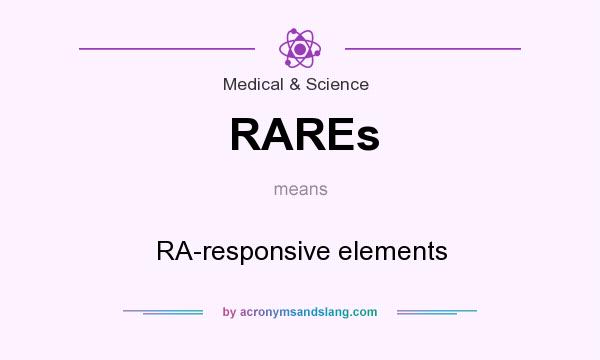 What does RAREs mean? It stands for RA-responsive elements