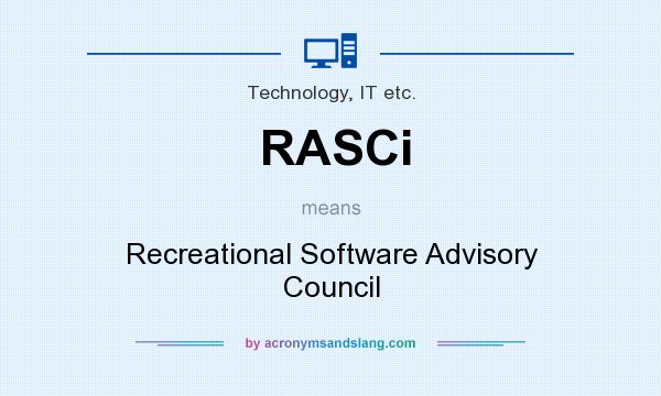 What does RASCi mean? It stands for Recreational Software Advisory Council