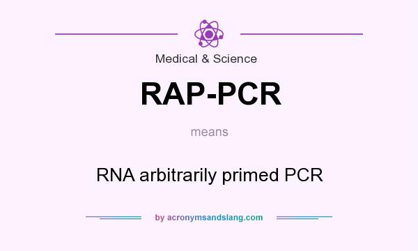 What does RAP-PCR mean? It stands for RNA arbitrarily primed PCR