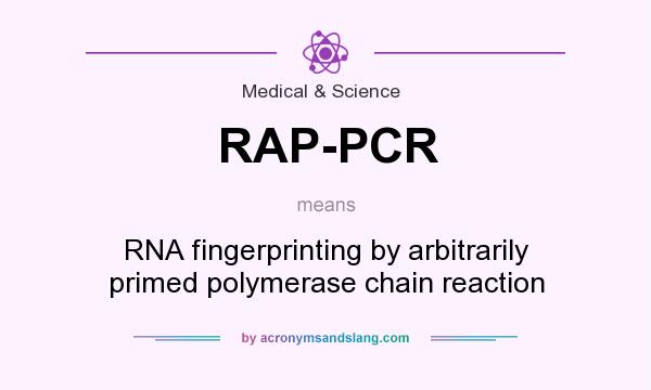 What does RAP-PCR mean? It stands for RNA fingerprinting by arbitrarily primed polymerase chain reaction