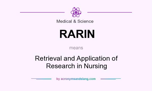 What does RARIN mean? It stands for Retrieval and Application of Research in Nursing