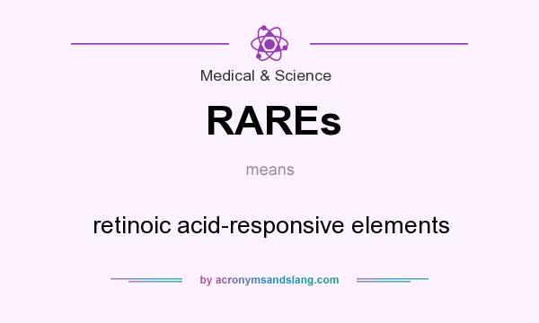 What does RAREs mean? It stands for retinoic acid-responsive elements