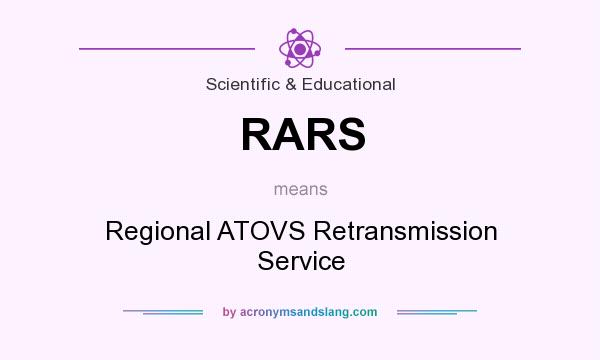 What does RARS mean? It stands for Regional ATOVS Retransmission Service
