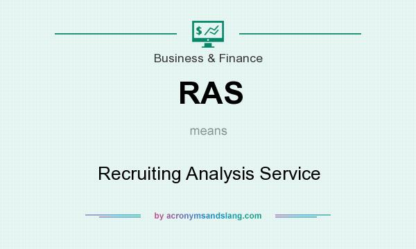 What does RAS mean? It stands for Recruiting Analysis Service