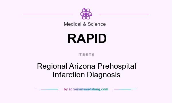 What does RAPID mean? It stands for Regional Arizona Prehospital Infarction Diagnosis