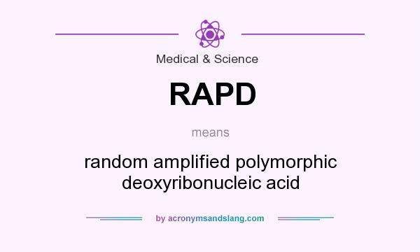 What does RAPD mean? It stands for random amplified polymorphic deoxyribonucleic acid