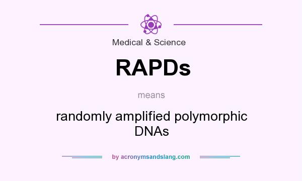 What does RAPDs mean? It stands for randomly amplified polymorphic DNAs