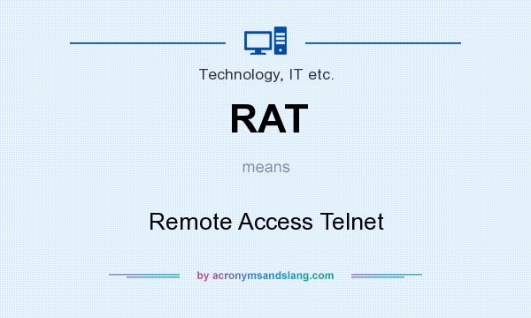 What does RAT mean? It stands for Remote Access Telnet