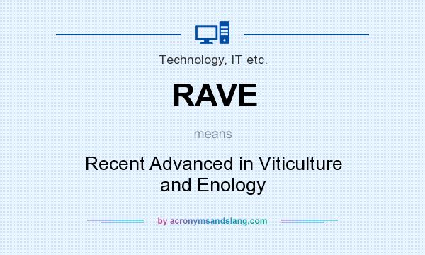 What does RAVE mean? It stands for Recent Advanced in Viticulture and Enology