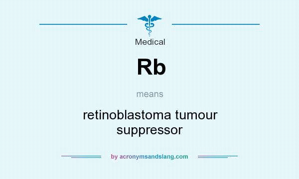 What does Rb mean? It stands for retinoblastoma tumour suppressor