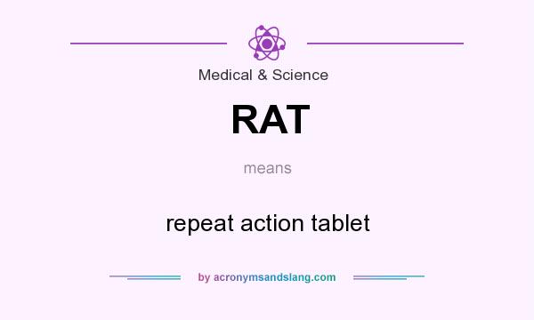 What does RAT mean? It stands for repeat action tablet