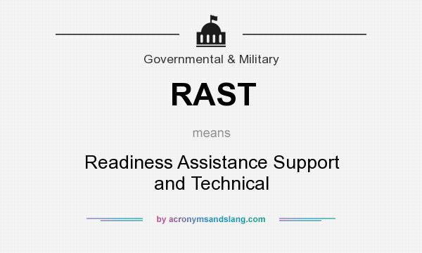 What does RAST mean? It stands for Readiness Assistance Support and Technical