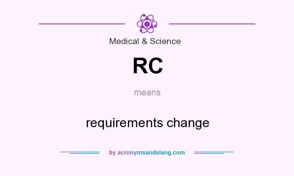 What does RC mean? It stands for requirements change