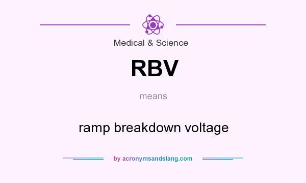 What does RBV mean? It stands for ramp breakdown voltage