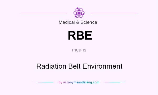 What does RBE mean? It stands for Radiation Belt Environment