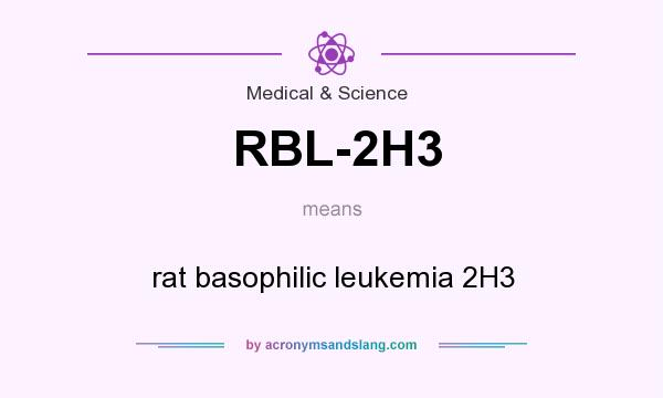 What does RBL-2H3 mean? It stands for rat basophilic leukemia 2H3