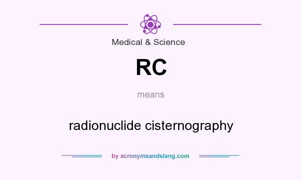 What does RC mean? It stands for radionuclide cisternography