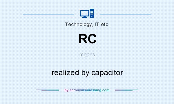 What does RC mean? It stands for realized by capacitor