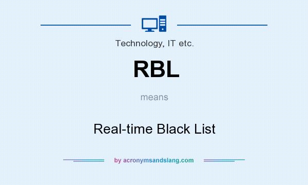 What does RBL mean? It stands for Real-time Black List