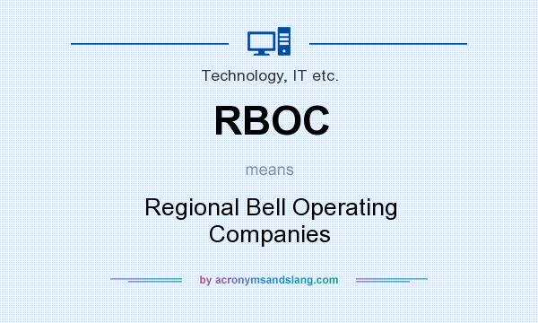 What does RBOC mean? It stands for Regional Bell Operating Companies