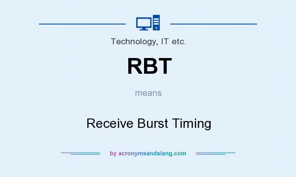 What does RBT mean? It stands for Receive Burst Timing