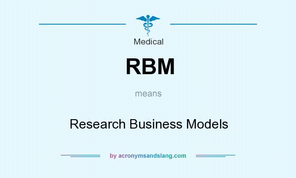 What does RBM mean? It stands for Research Business Models