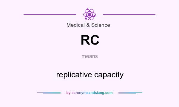 What does RC mean? It stands for replicative capacity