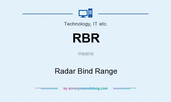What does RBR mean? It stands for Radar Bind Range