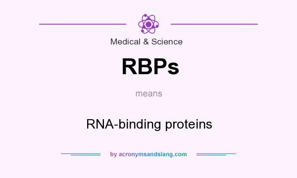 What does RBPs mean? It stands for RNA-binding proteins