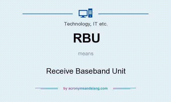 What does RBU mean? It stands for Receive Baseband Unit