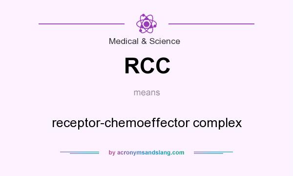 What does RCC mean? It stands for receptor-chemoeffector complex