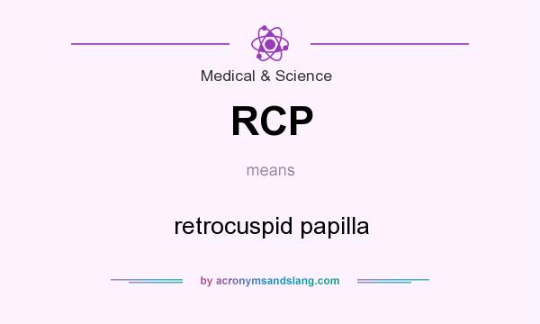 What does RCP mean? It stands for retrocuspid papilla