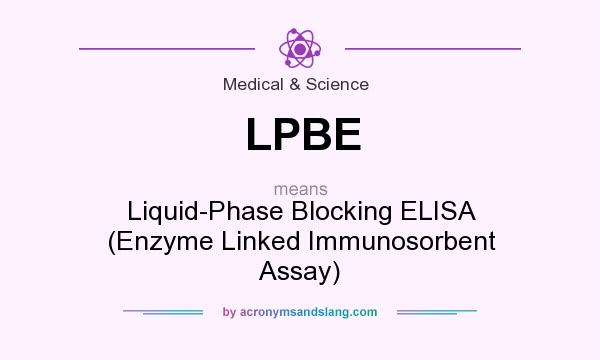 What does LPBE mean? It stands for Liquid-Phase Blocking ELISA (Enzyme Linked Immunosorbent Assay)