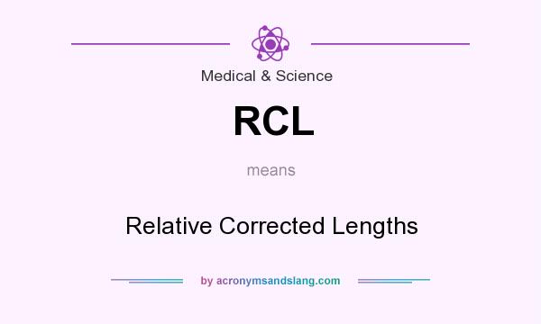 What does RCL mean? It stands for Relative Corrected Lengths