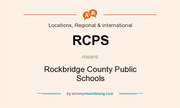 What does RCPS mean? It stands for Rockbridge County Public Schools